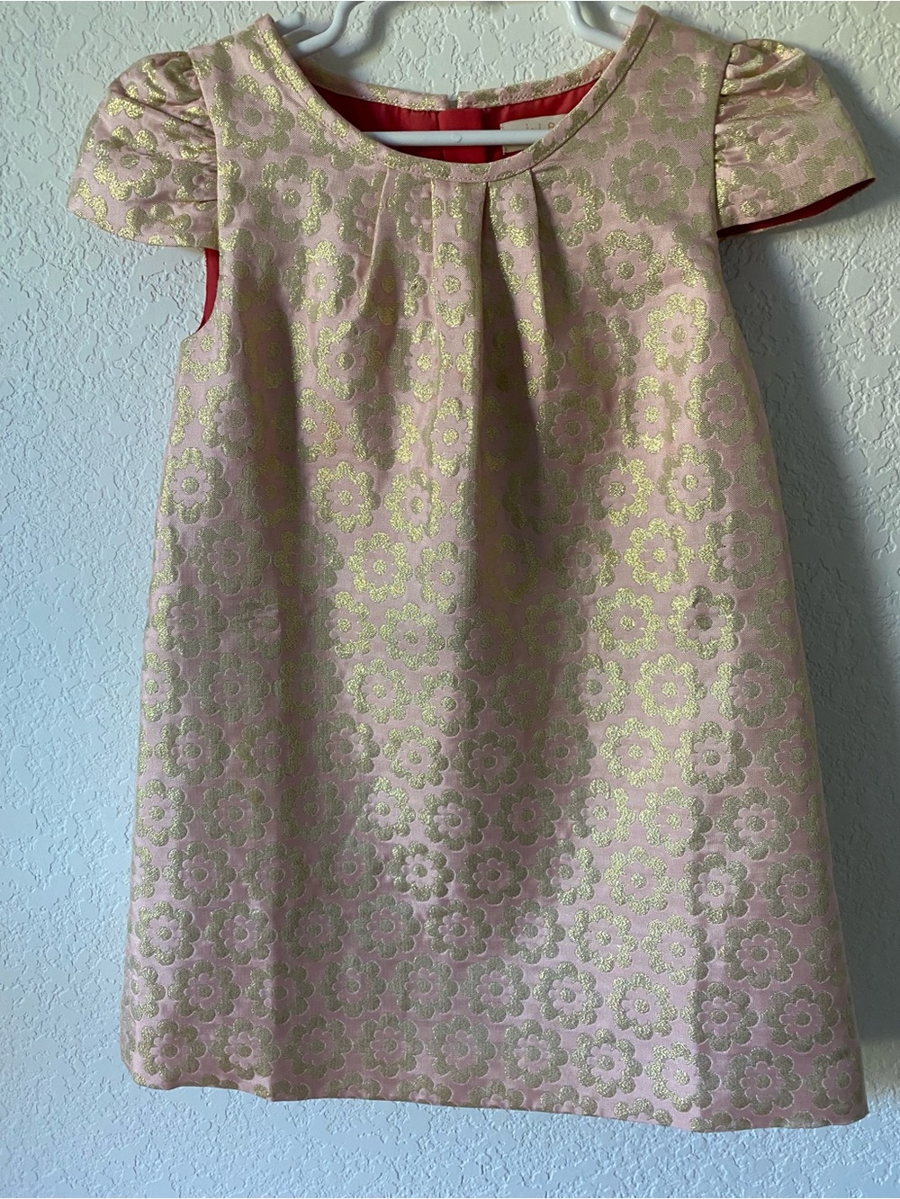 Mini Boden Gold & Pink Dress